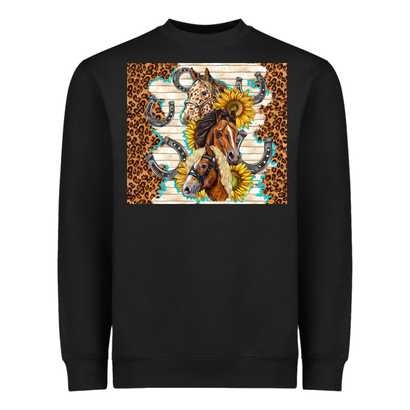 Horses With Sunflowers Heavyweight Sweatshirt by TumblerDesignByShophia | Teevron