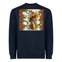 Navy horses with sunflowers Heavyweight Sweatshirt - TumblerDesignByShophia
