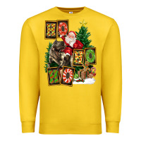 Lemon Christmas Trex Ho Ho Ho Santa Premium Sweatshirt - FaDigitalArtStudio