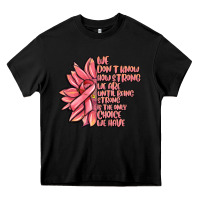 Black pink sunflower and cancer ribbon breast cancer Heavy Core Tee - MaliasSmallBusiness