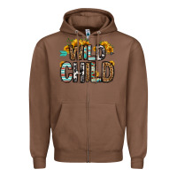 Chestnut wild child Zipper Hoodie - OliviaCreatesArt