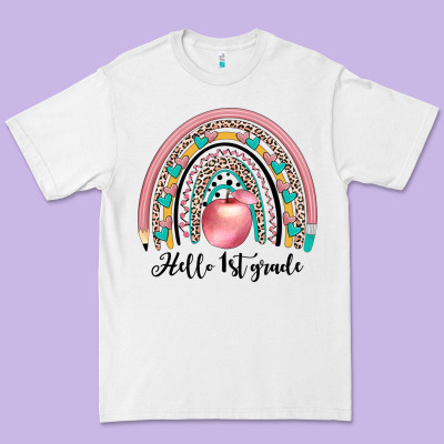 Hello 1 St Grade Premium Tee Designed By Jahusdesignshop