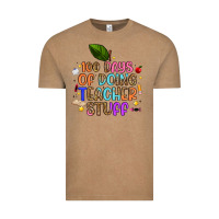 100 Days Of Doing Teacher Stuff Vintage Tee | Teevron