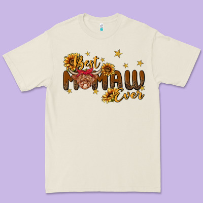 Best Mamaw Ever Cow Premium Tee Designed By Maliassmallbusiness
