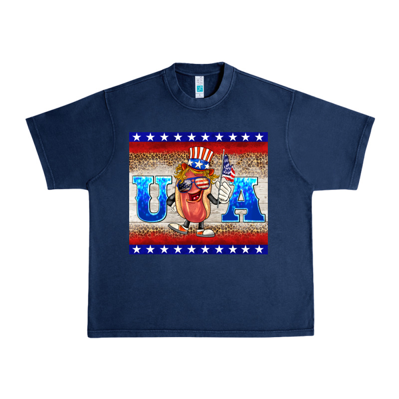 Usa Hot Dog Urban Heavy Tee by BarkalooDesign | Teevron