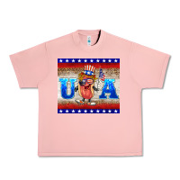 Salmon usa hot dog Urban Heavy Tee - BarkalooDesign