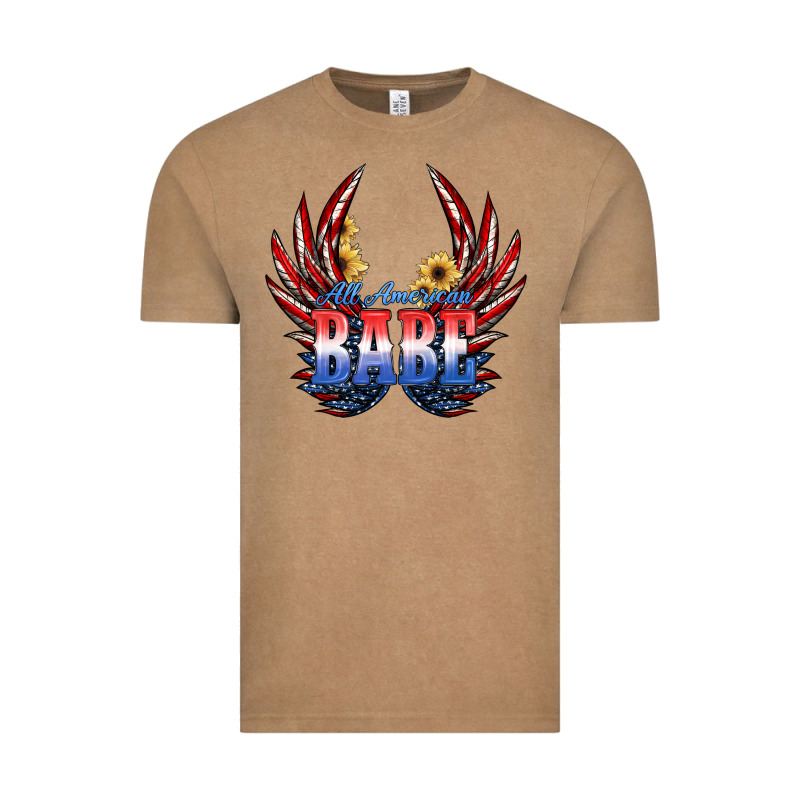 All America Babe Vintage Tee by JahusDesignShop | Teevron