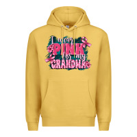 Antique Gold i wear pink for my grandma Premium Hoodie - FaDigitalArtStudio