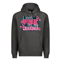 Charcoal Heather i wear pink for my grandma Premium Hoodie - FaDigitalArtStudio