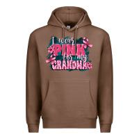 Chestnut i wear pink for my grandma Premium Hoodie - FaDigitalArtStudio