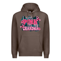 Coffee i wear pink for my grandma Premium Hoodie - FaDigitalArtStudio