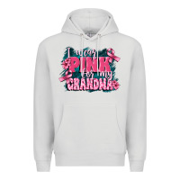 Dove Grey i wear pink for my grandma Premium Hoodie - FaDigitalArtStudio