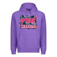Purple i wear pink for my grandma Premium Hoodie - FaDigitalArtStudio
