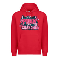 Red i wear pink for my grandma Premium Hoodie - FaDigitalArtStudio