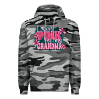 Slate Camo i wear pink for my grandma Premium Hoodie - FaDigitalArtStudio