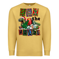 Antique Gold Rex The Halls Premium Sweatshirt - FaDigitalArtStudio