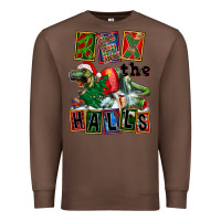Chestnut Rex The Halls Premium Sweatshirt - FaDigitalArtStudio