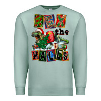 Seafoam Rex The Halls Premium Sweatshirt - FaDigitalArtStudio