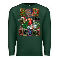 Sports Green Rex The Halls Premium Sweatshirt - FaDigitalArtStudio