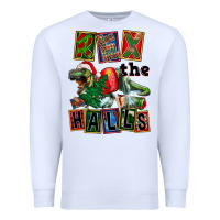 White Rex The Halls Premium Sweatshirt - FaDigitalArtStudio