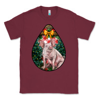 Burgundy christmas pig Classic Tee - LillyAllenDesigns
