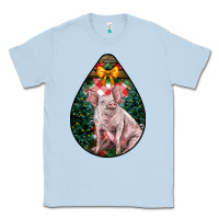Dusty Blue christmas pig Classic Tee - LillyAllenDesigns