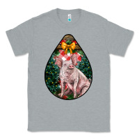 Heather Grey christmas pig Classic Tee - LillyAllenDesigns