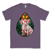 Lavender christmas pig Classic Tee - LillyAllenDesigns