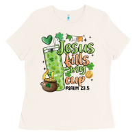 Bone st. patricks day jesus fills my cup Ladies Tee - MaliasSmallBusiness