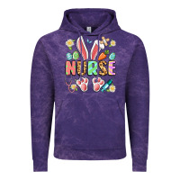 Cloud Purple easter nurse bunny Vintage Hoodie - Artiststas