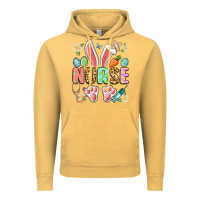 Vintage Mustard easter nurse bunny Vintage Hoodie - Artiststas