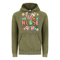 Vintage Olive easter nurse bunny Vintage Hoodie - Artiststas