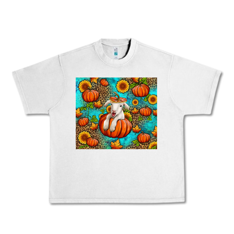Fall Pumpkin Lamb Urban Heavy Tee by Jasminsmagicworld | Teevron