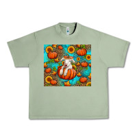 Oil Green fall pumpkin lamb Urban Heavy Tee - Jasminsmagicworld
