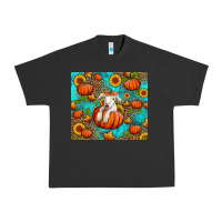 Pigment Black fall pumpkin lamb Urban Heavy Tee - Jasminsmagicworld