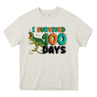 Cream i survived 100 days Heavy Core Tee - MaliasSmallBusiness