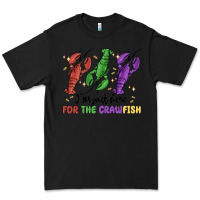 Black i'm just here for the crawfish Premium Tee - MaliasSmallBusiness