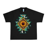 Black aztec leopard sunflower Urban Heavy Tee - JahusDesignShop