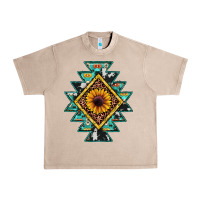 French Oak aztec leopard sunflower Urban Heavy Tee - JahusDesignShop
