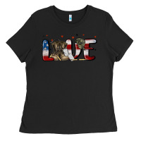 Black love army Ladies Tee - MaliasSmallBusiness