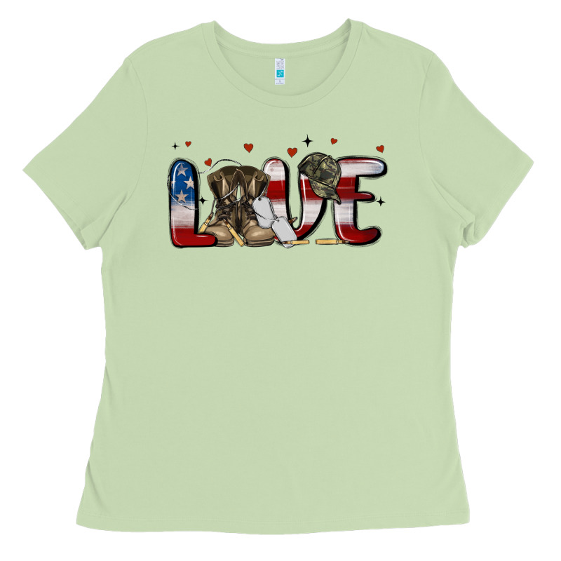 Love Army Ladies Tee by MaliasSmallBusiness | Teevron