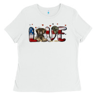 White love army Ladies Tee - MaliasSmallBusiness