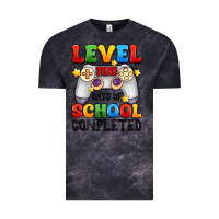 Cloud Black level 100 days of school completed Vintage Tee - Artiststas