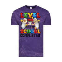 Cloud Purple level 100 days of school completed Vintage Tee - Artiststas
