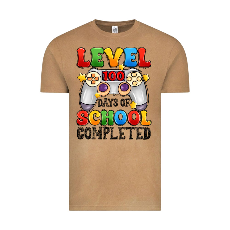 Level 100 Days Of School Completed Vintage Tee by Artiststas | Teevron