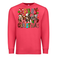 Cardinal Merry christmas pigs Premium Sweatshirt - FaDigitalArtStudio