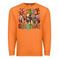 Carrot Merry christmas pigs Premium Sweatshirt - FaDigitalArtStudio