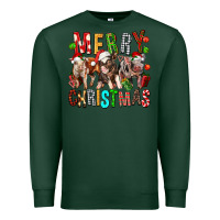Sports Green Merry christmas pigs Premium Sweatshirt - FaDigitalArtStudio