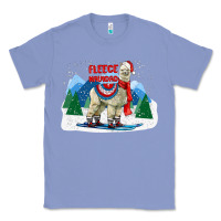 Colony Blue fleece navidad alpaca mountains Classic Tee - LillyAllenDesigns