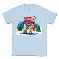 Dusty Blue fleece navidad alpaca mountains Classic Tee - LillyAllenDesigns
